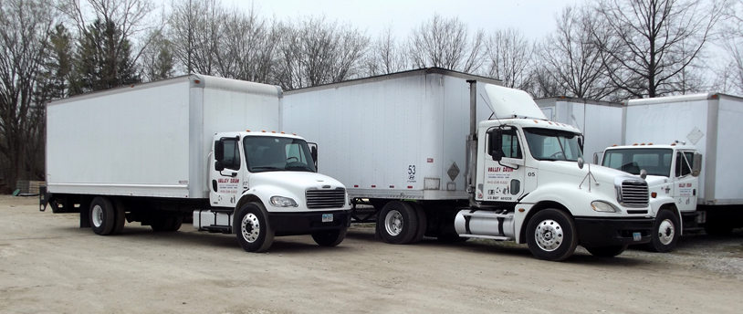 Valley Drum delivery trucks